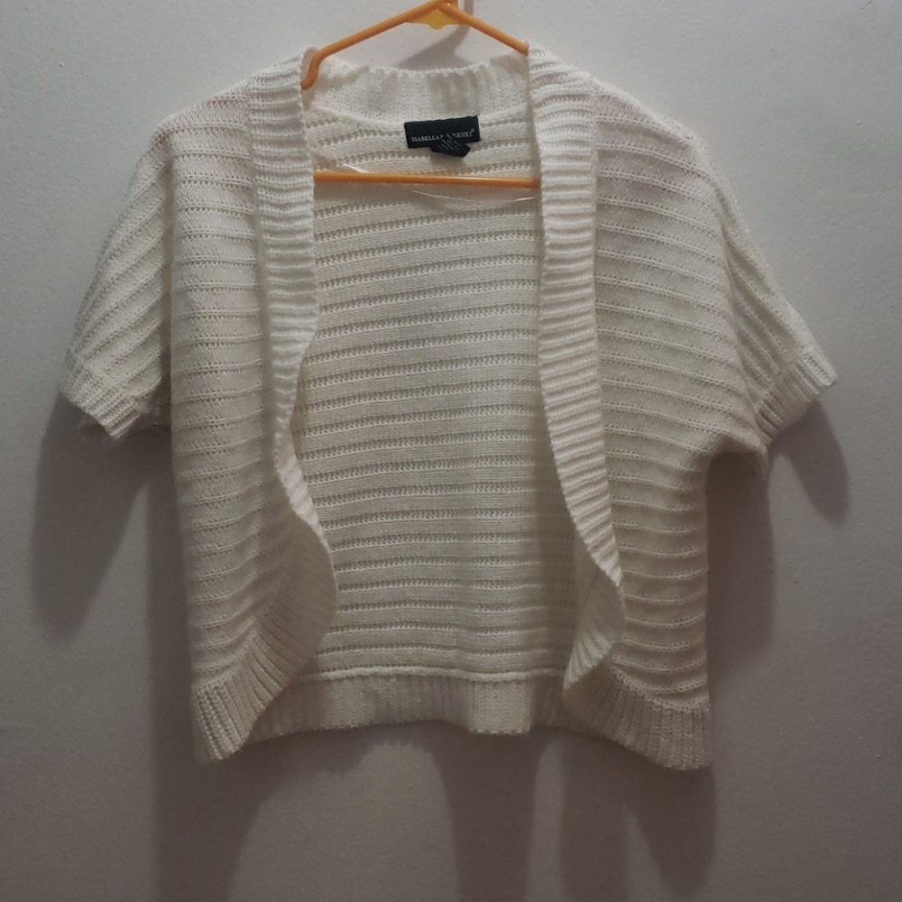 White cardigan